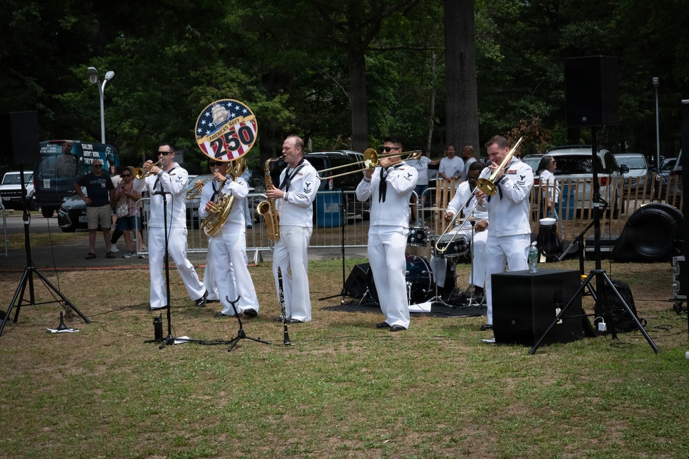 Navy Band Northeast performs at Eisenhower Park