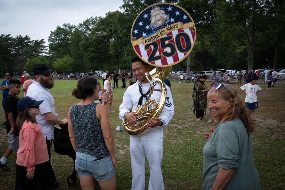 Navy Band Northeast performs at Eisenhower Park