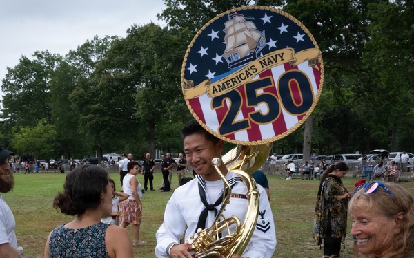Navy Band Northeast performs at Eisenhower Park