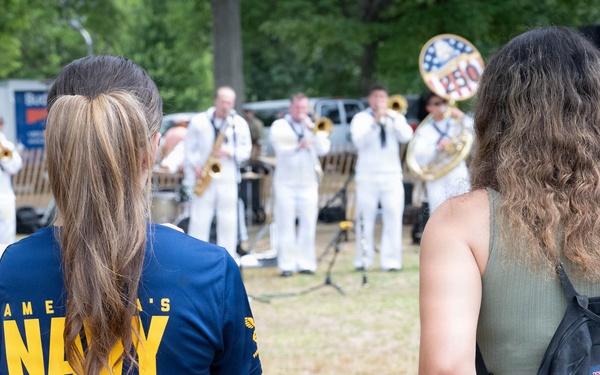 Navy Band Northeast performs at Eisenhower Park
