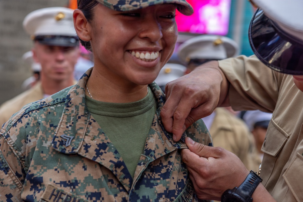 INR250 Promotions and Re-enlistment Ceremony in Times Square