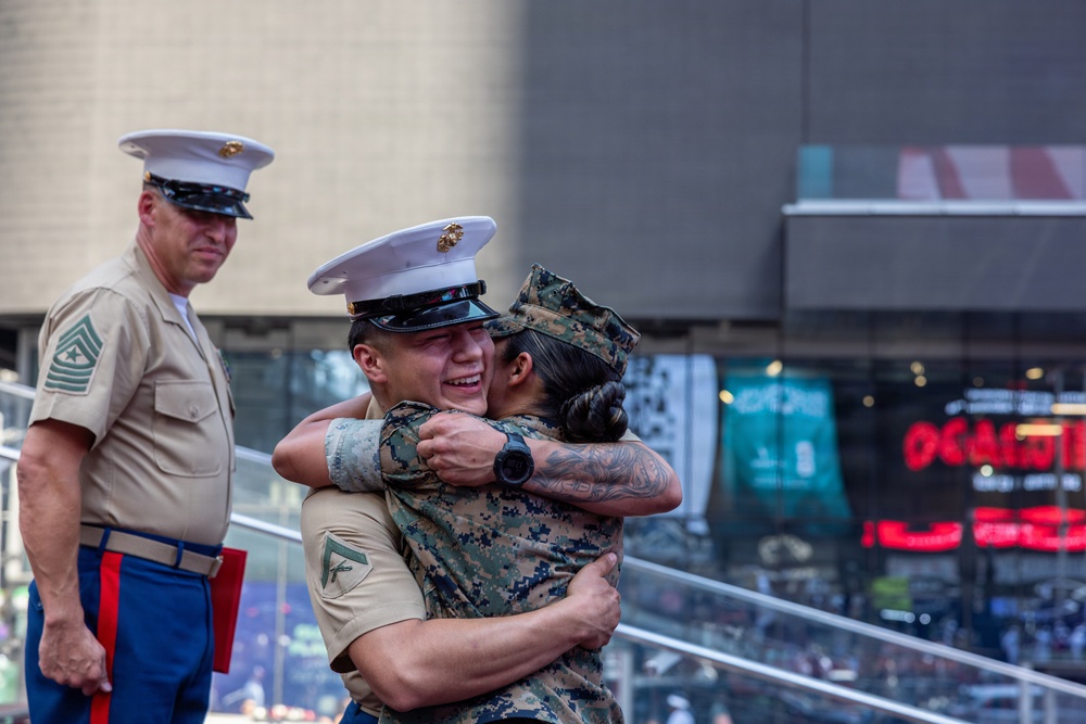 INR250 Promotions and Re-enlistment Ceremony in Times Square