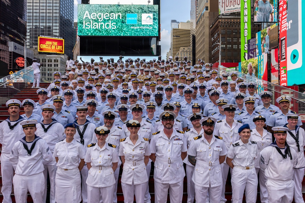 INR250 Promotions and Re-enlistment Ceremony in Times Square