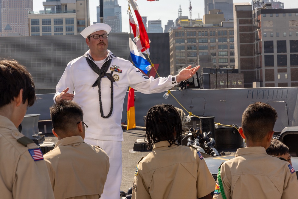 Scouting America USS Arlington Ship Tour and Engagement