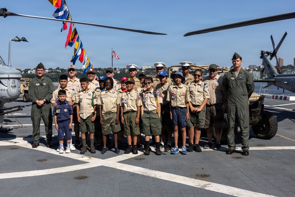 Scouting America USS Arlington Ship Tour and Engagement