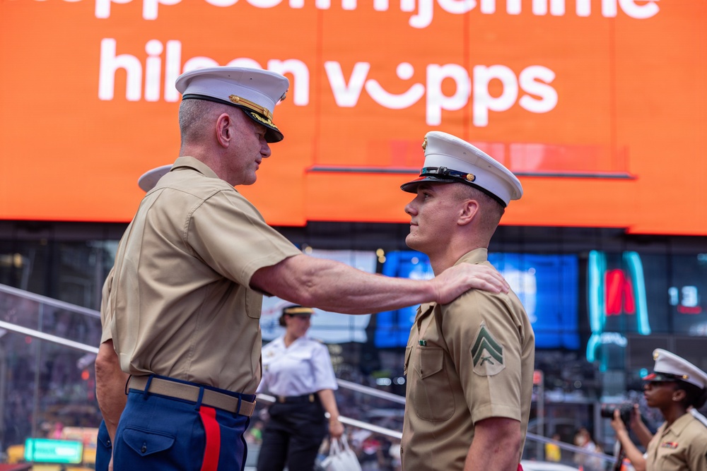 INR250 Promotions and Re-enlistment Ceremony in Times Square