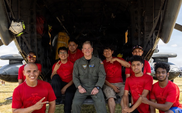 U.S. Marines and Sailors host a static display for International Naval Review 250