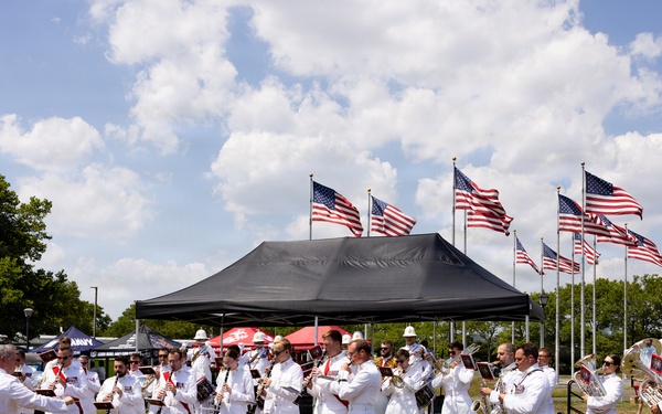 U.S. Marines and Sailors host a static display for International Naval Review 250