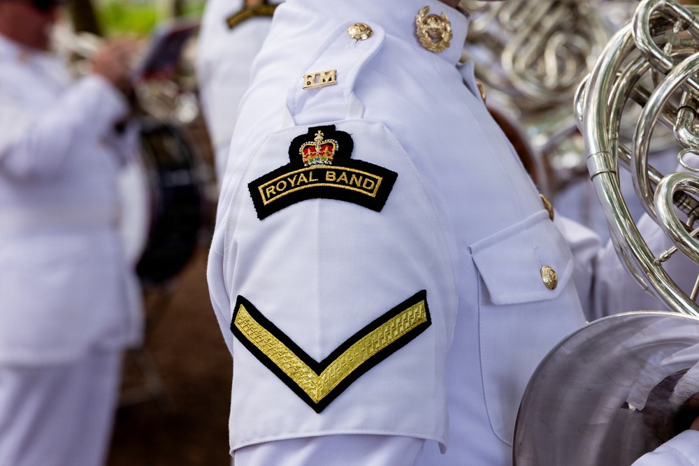 U.S. Marines and Sailors host a static display for International Naval Review 250