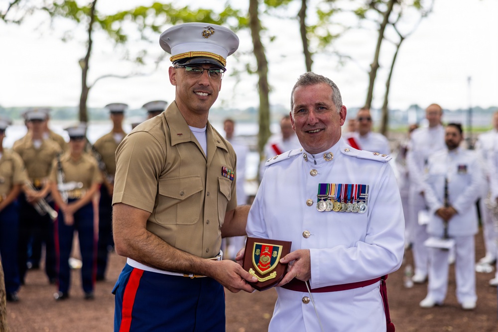 U.S. Marines and Sailors host a static display for International Naval Review 250