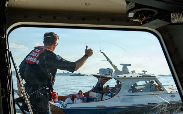 Coast Guard Station New York enforces safety zones for fireworks displays