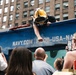 Flag Officer Visit to the U.S. Navy Dive Tank Demonstration in Times Square