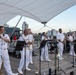 U.S. Navy Band Cruisers perform on Pier 57 at the United Nations fireworks viewing party.