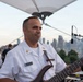 U.S. Navy Band Cruisers perform on Pier 57 at the United Nations fireworks viewing party.