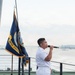 U.S. Navy Band Cruisers perform on Pier 57 at the United Nations fireworks viewing party.