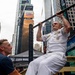 Flag Officer Visit to the U.S. Navy Dive Tank Demonstration in Times Square