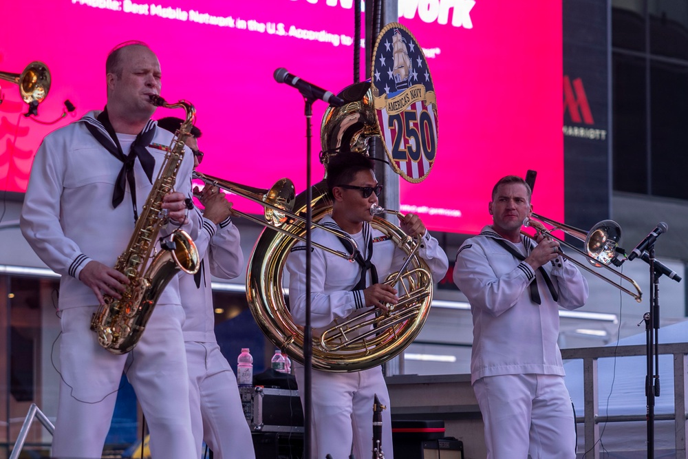 Navy Band Northeast performs at Duffy Square