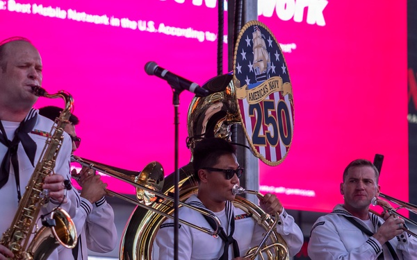 Navy Band Northeast performs at Duffy Square