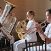 U.S. Navy Band Brass Quintet performs at the New York Athletic Club