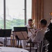 U.S. Navy Band Brass Quintet performs at the New York Athletic Club