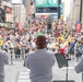 U.S. Navy Band Cruisers perform on Times Square for the International Naval Review.