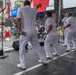 U.S. Navy Band Cruisers perform on Times Square for the International Naval Review.