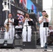 U.S. Navy Band Cruisers perform on Times Square for the International Naval Review.