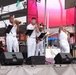 U.S. Navy Band Cruisers perform on Times Square for the International Naval Review.