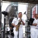 U.S. Navy Band Cruisers perform on Times Square for the International Naval Review.