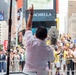 U.S. Navy Band Cruisers perform on Times Square for the International Naval Review.
