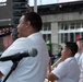 U.S. Navy Band Cruisers perform on Times Square for the International Naval Review.