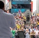 U.S. Navy Band Cruisers perform on Times Square for the International Naval Review.