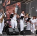 U.S. Navy Band Cruisers perform on Times Square for the International Naval Review.