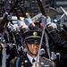 US Army Drill Team Performs on the USS Intrepid for America 250