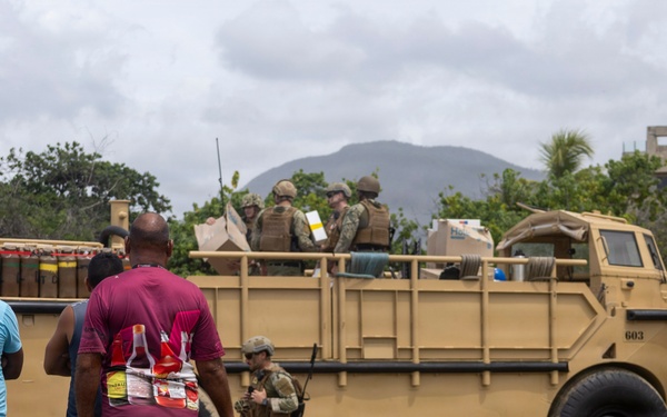 LCF-24 Marines and USS Fort Lauderdale Sailors Deliver Supplies to Venezuela