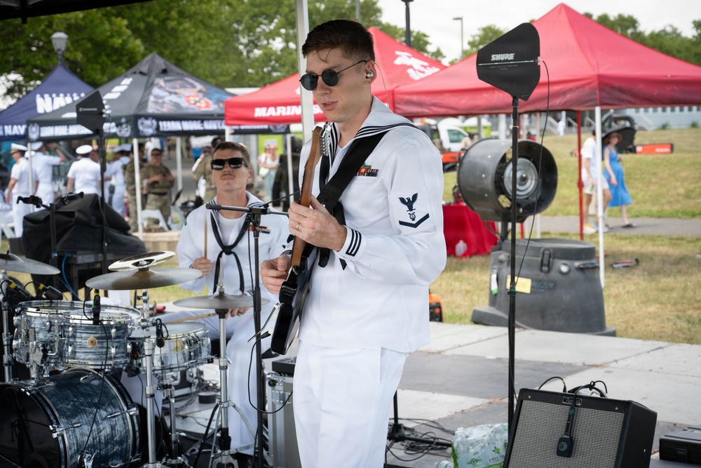 Navy Band Northeast performs at Liberty State Park