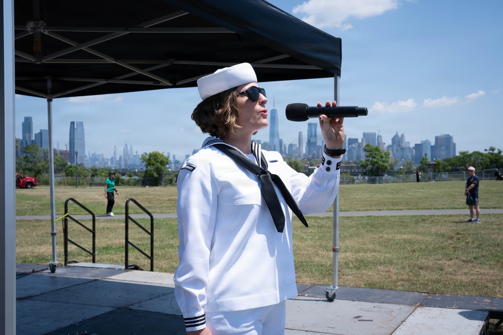 Navy Band Northeast performs at Liberty State Park