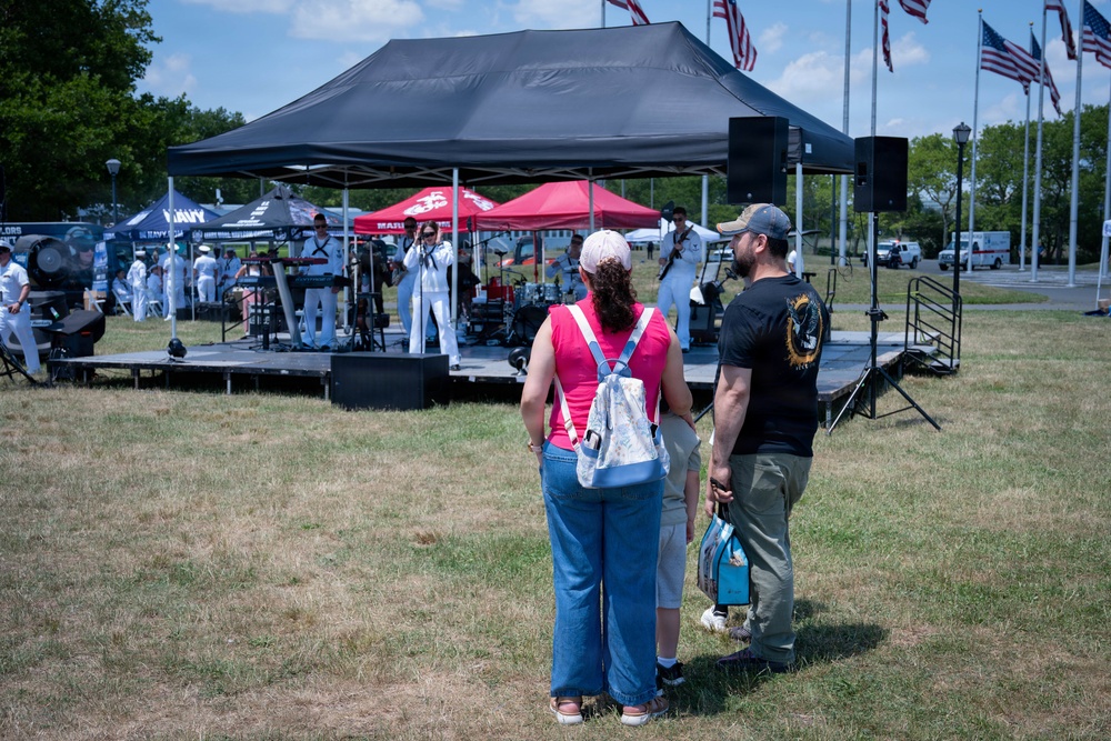 Navy Band Northeast performs at Liberty State Park