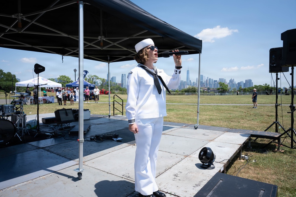 Navy Band Northeast performs at Liberty State Park