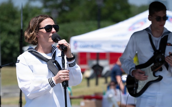 Navy Band Northeast performs at Liberty State Park