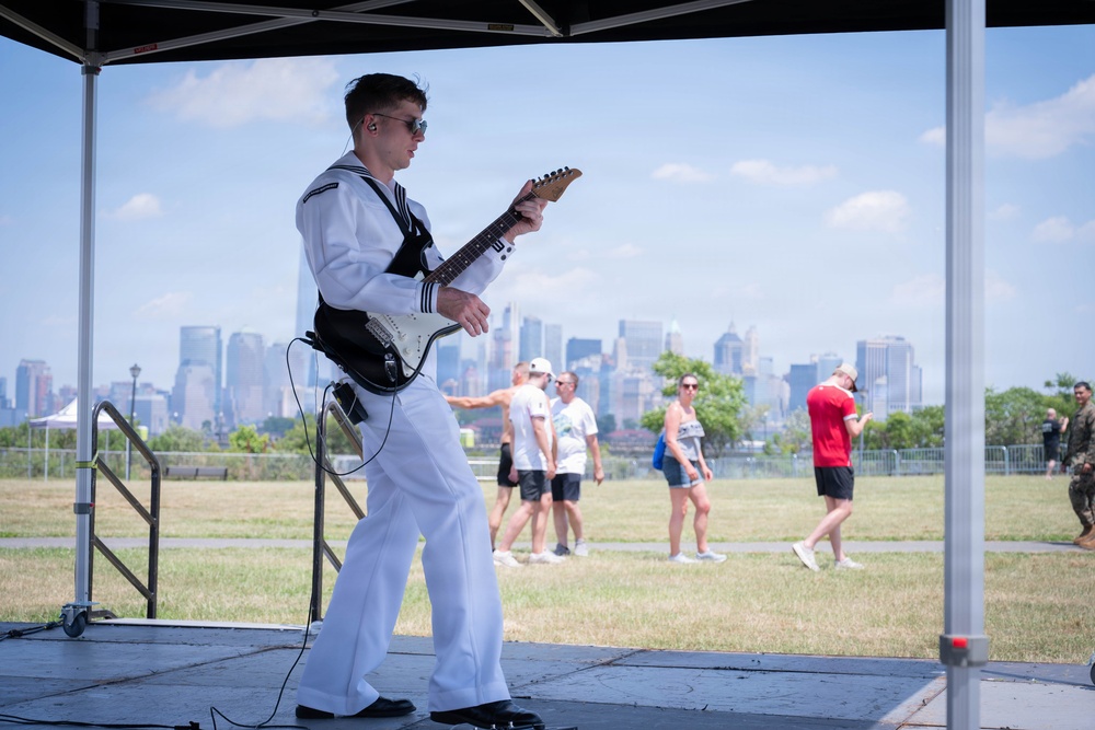 Navy Band Northeast performs at Liberty State Park