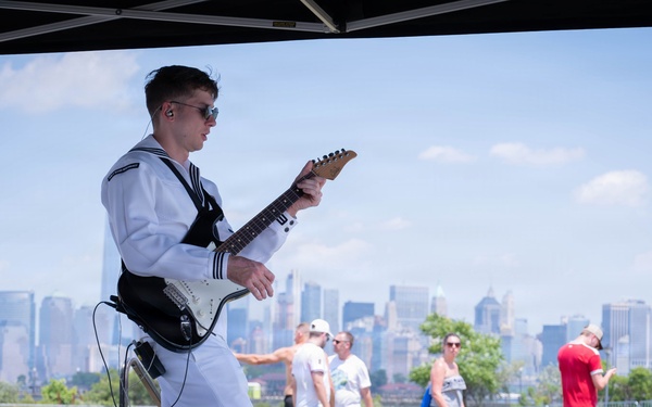Navy Band Northeast performs at Liberty State Park