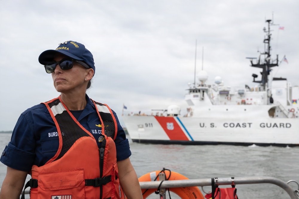 Rear Adm. Jo-Ann F. Burdian Visits Units Supporting Sail250 New York