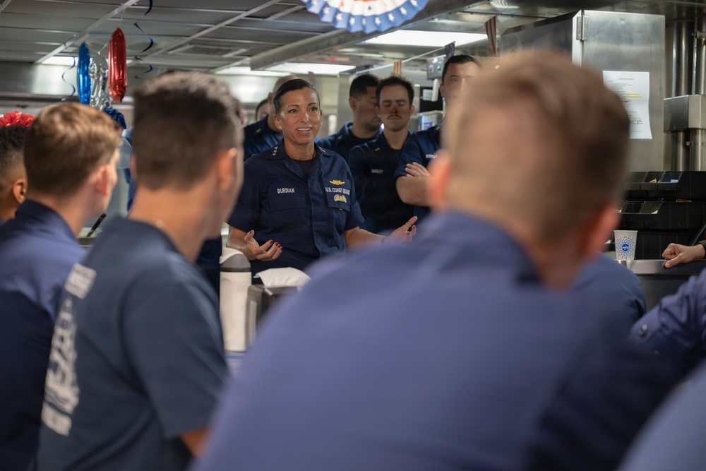 Rear Adm. Jo-Ann F. Burdian Visits Units Supporting Sail250 New York