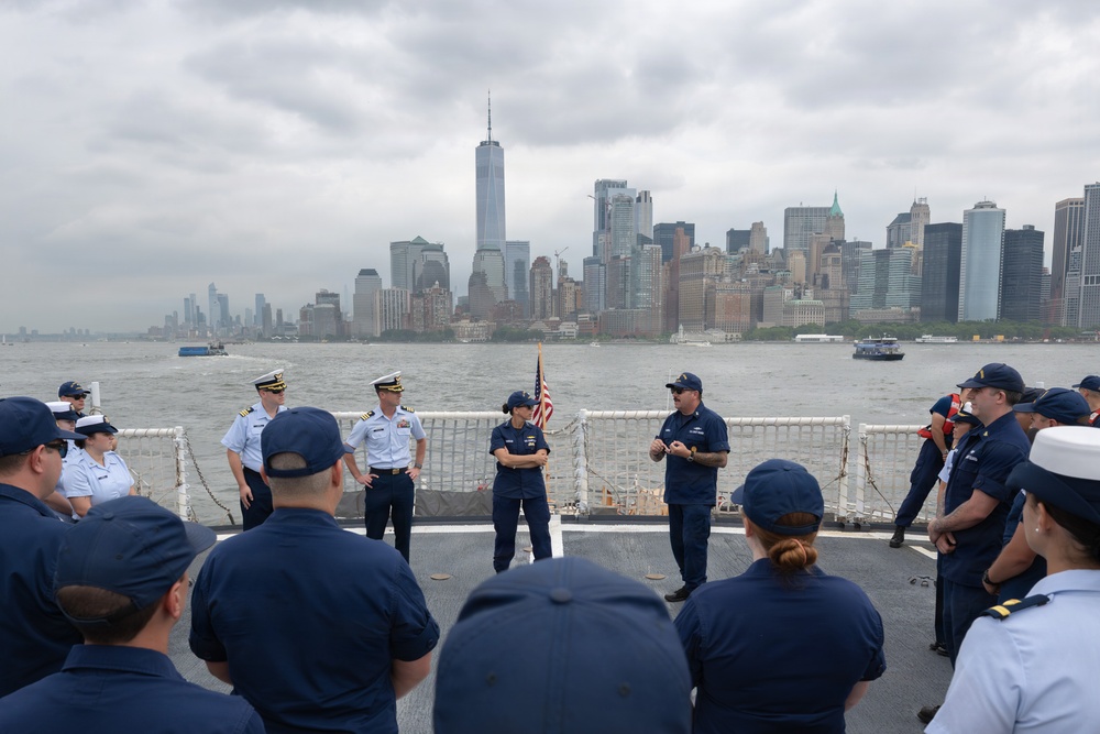 Rear Adm. Jo-Ann F. Burdian Visits Units Supporting Sail250 New York