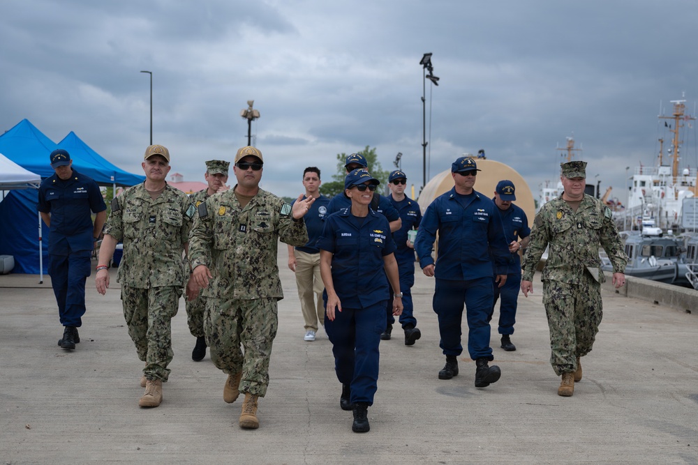 Rear Adm. Jo-Ann F. Burdian Visits Units Supporting Sail250 New York