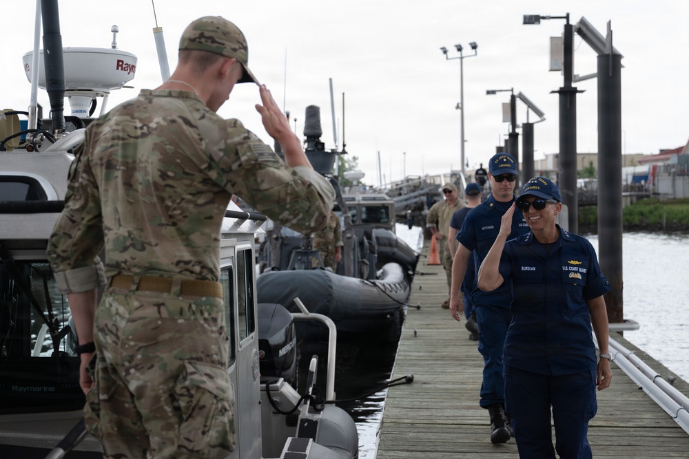 Rear Adm. Jo-Ann F. Burdian Visits Units Supporting Sail250 New York
