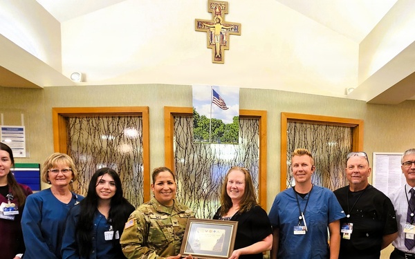 Fort McCoy Garrison commander recognizes medical organization for continued support to service members, Fort McCoy