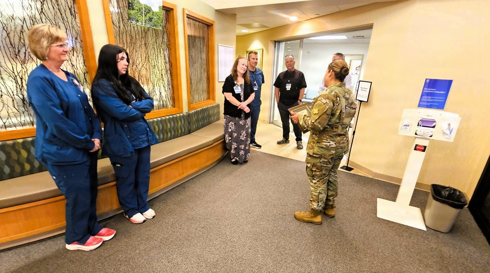 Fort McCoy Garrison commander recognizes medical organization for continued support to service members, Fort McCoy