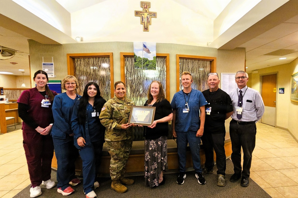 Fort McCoy Garrison commander recognizes medical organization for continued support to service members, Fort McCoy